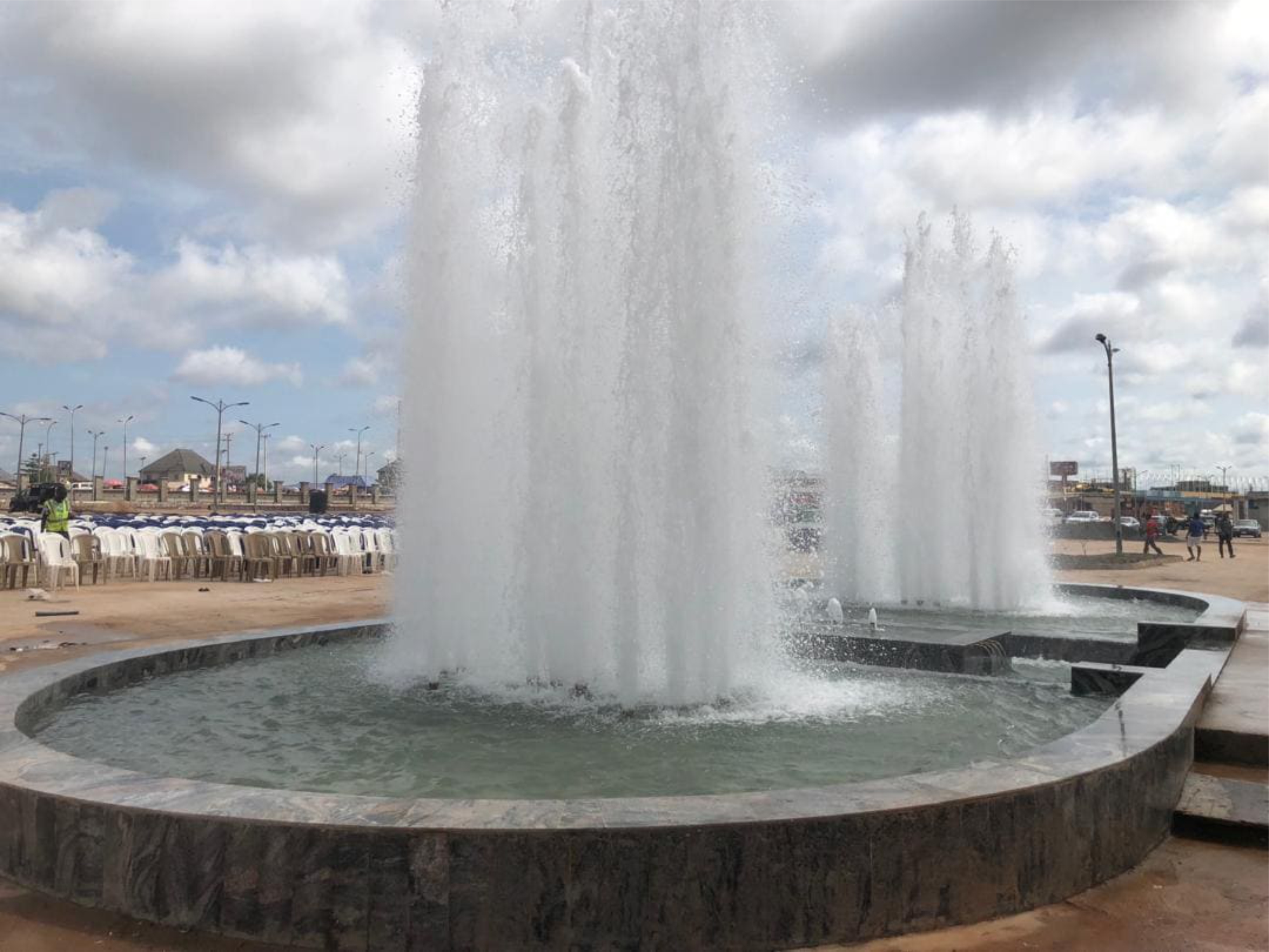 a Dexdee outdoor fountain